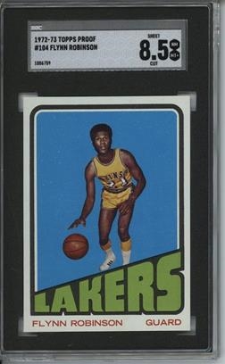1972 Topps #104 Flynn Robinson 9 card progressive proof.